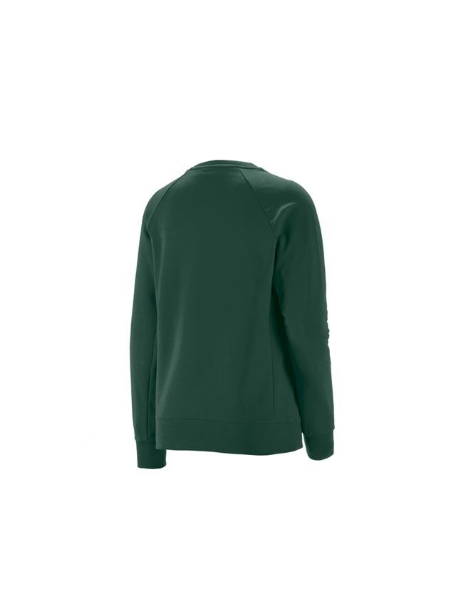 Hauts: e.s. Sweatshirt cotton stretch, femmes + vert 1