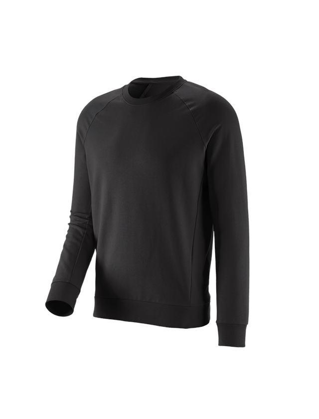 Shirts & Co.: e.s. Sweatshirt cotton stretch + schwarz 1