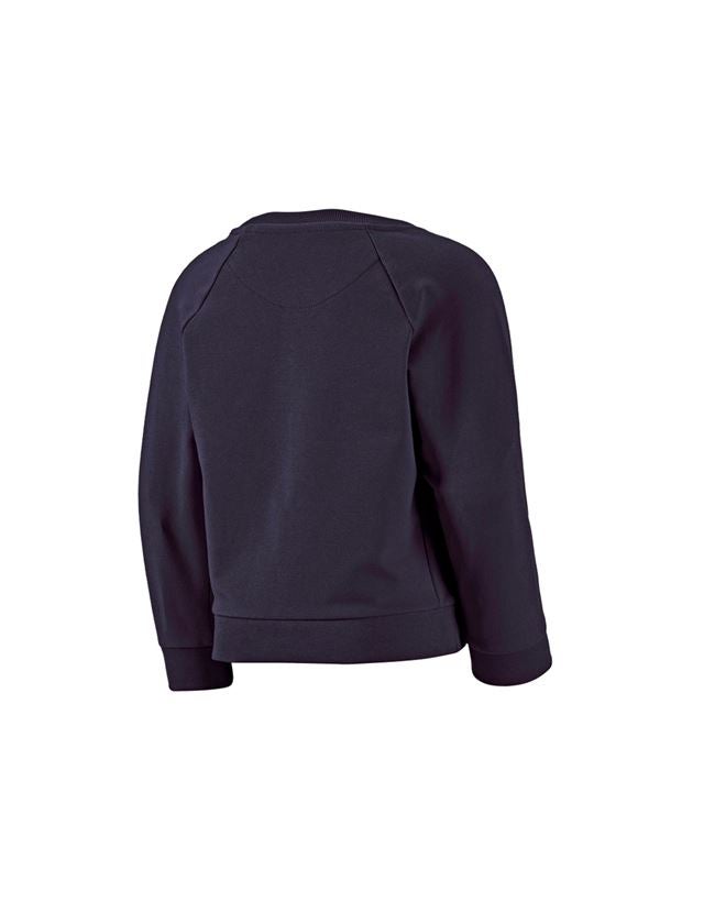 Hauts: e.s. Sweatshirt cotton stretch, enfants + bleu foncé 3