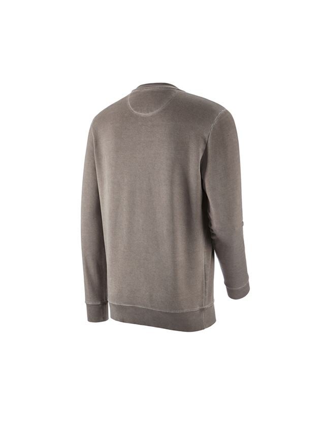 Bovenkleding: e.s. Sweatshirt vintage poly cotton + taupe vintage 1