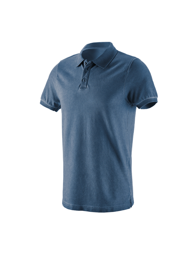 Bovenkleding: e.s. Polo-Shirt vintage cotton stretch + antiek blauw vintage 1