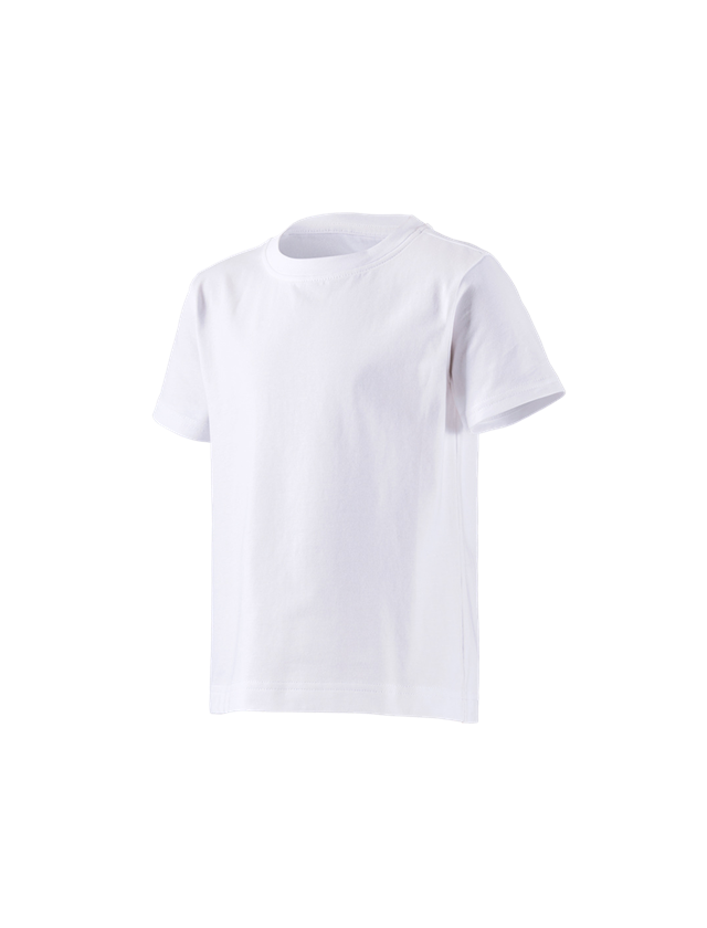 Onderwerpen: e.s. T-shirt cotton stretch, kinderen + wit