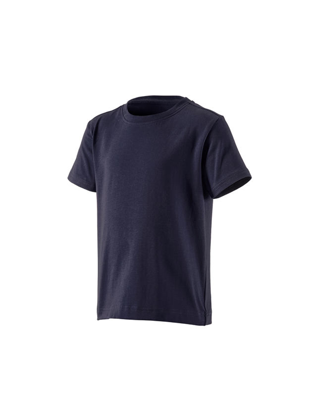 Bovenkleding: e.s. T-shirt cotton stretch, kinderen + donkerblauw 2