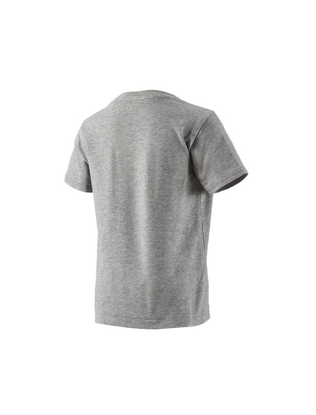 Onderwerpen: e.s. T-shirt cotton stretch, kinderen + grijs mêlee 3