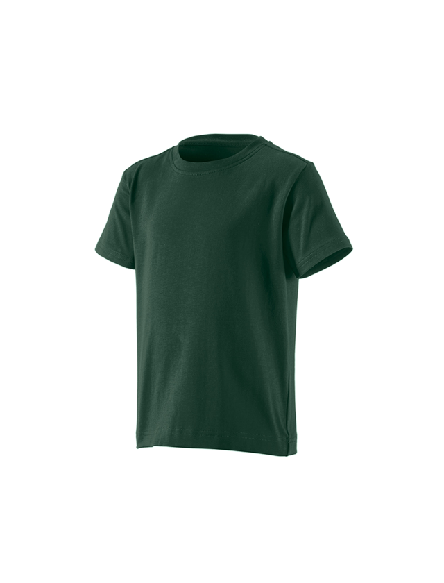 Bovenkleding: e.s. T-shirt cotton stretch, kinderen + groen