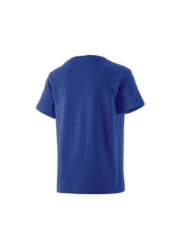 Hauts: e.s. T-shirt cotton stretch, enfants + bleu royal 1