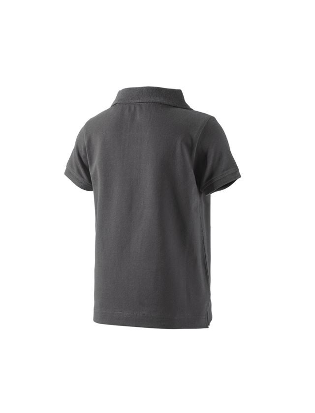 Shirts & Co.: e.s. Polo-Shirt cotton stretch, Kinder + anthrazit 1