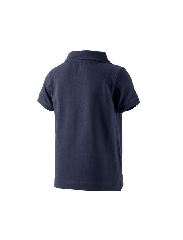 Bovenkleding: e.s. Polo-Shirt cotton stretch, kinderen + donkerblauw 1