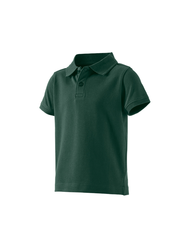 Bovenkleding: e.s. Polo-Shirt cotton stretch, kinderen + groen