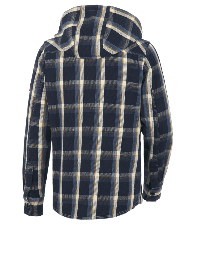 Bovenkleding: Capuchonoverhemd e.s.roughtough + nachtblauw/staalblauw/natuur/tarwe 3