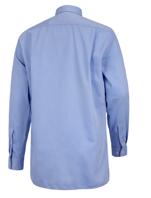 Hauts: Chemise de travail e.s.comfort, à manches longues + bleu clair mélange 3