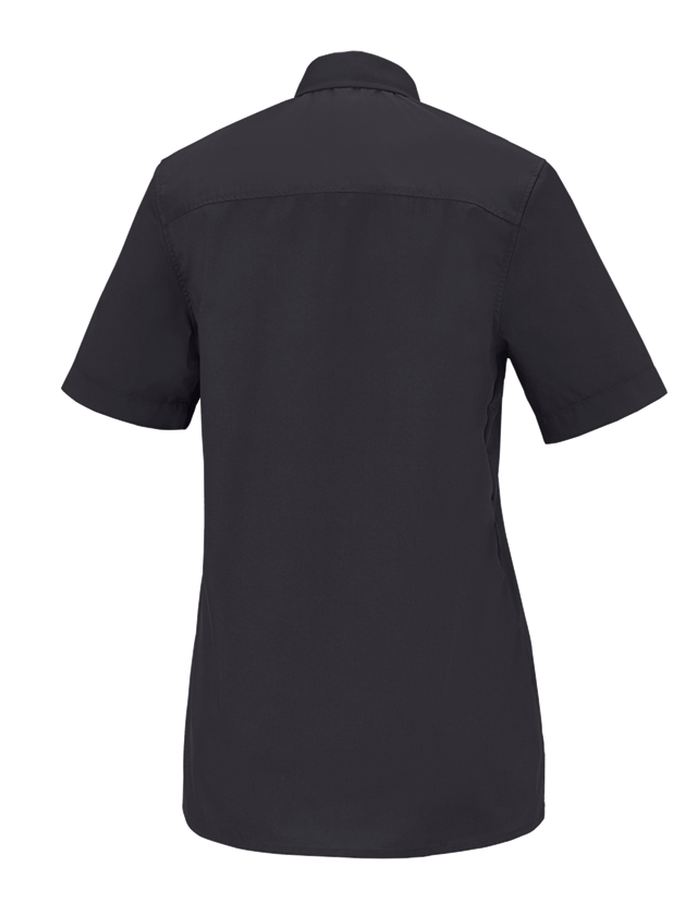 Shirts & Co.: e.s. Servicebluse kurzarm + schwarz 1