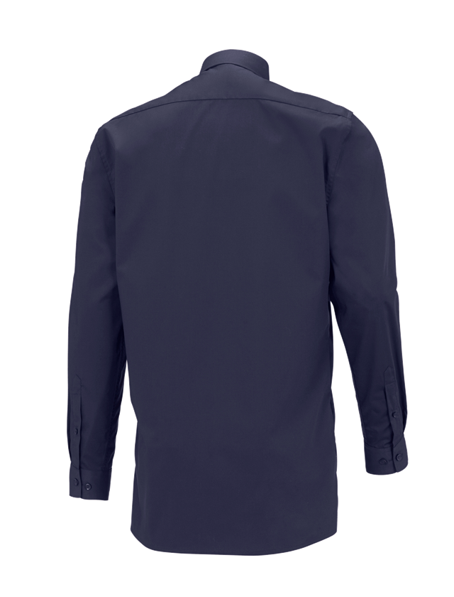 Shirts & Co.: e.s. Servicehemd langarm + dunkelblau 1