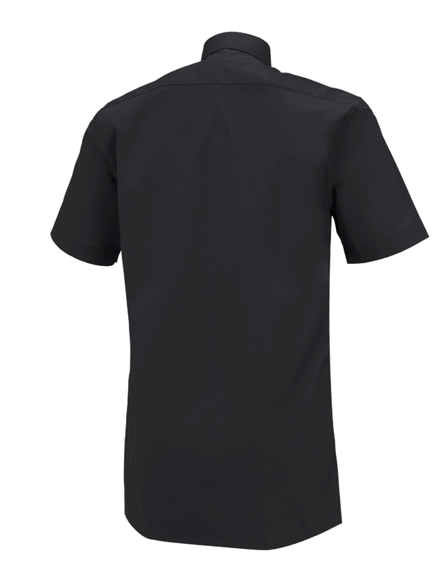 Shirts & Co.: e.s. Servicehemd kurzarm + schwarz 1