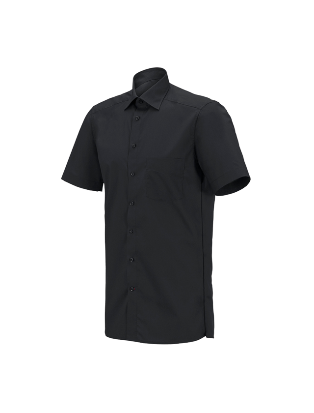 Onderwerpen: e.s. Service-overhemd korte mouw + zwart