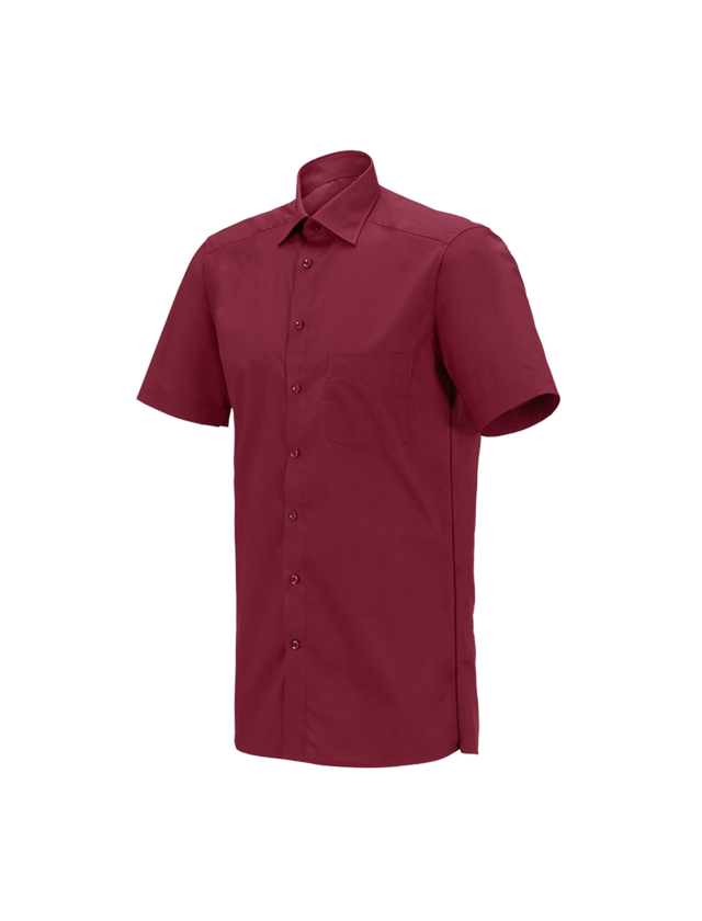 Shirts & Co.: e.s. Servicehemd kurzarm + rubin