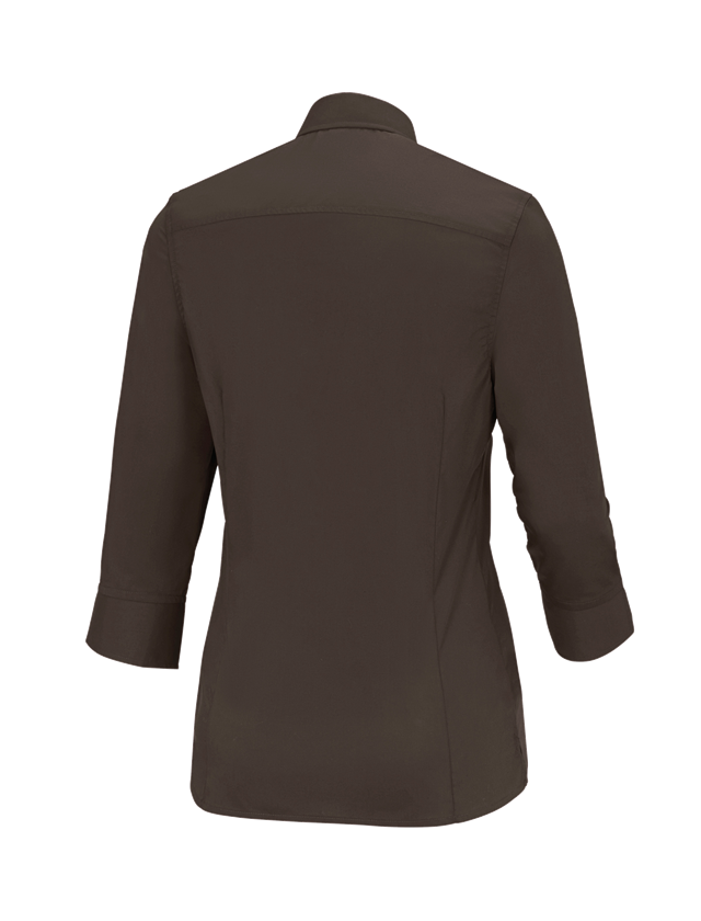 Shirts & Co.: Business Bluse e.s.comfort, 3/4-Arm + kastanie 1