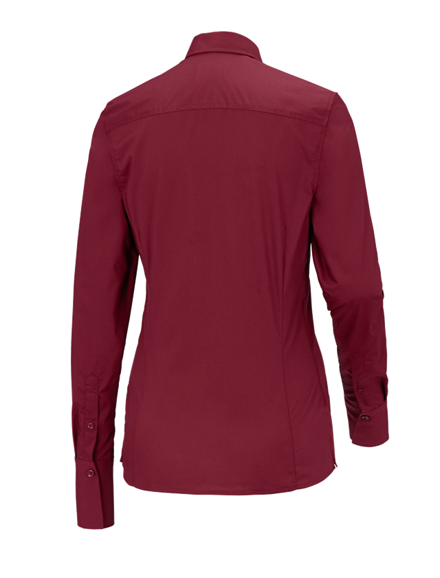 Shirts & Co.: Business Bluse e.s.comfort, langarm + rubin 1