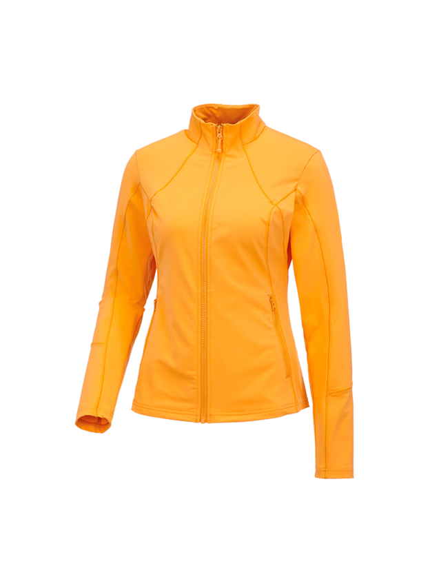 Vestes de travail: e.s. Veste sweat fonctionnel solid, femmes + orange clair