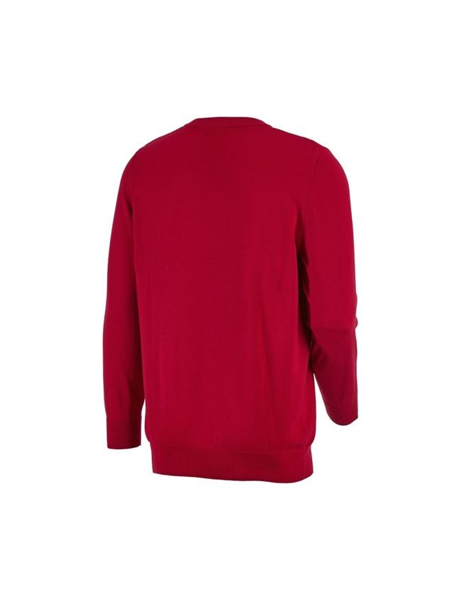 Bovenkleding: e.s. Gebreide pullover, ronde hals + rood 1