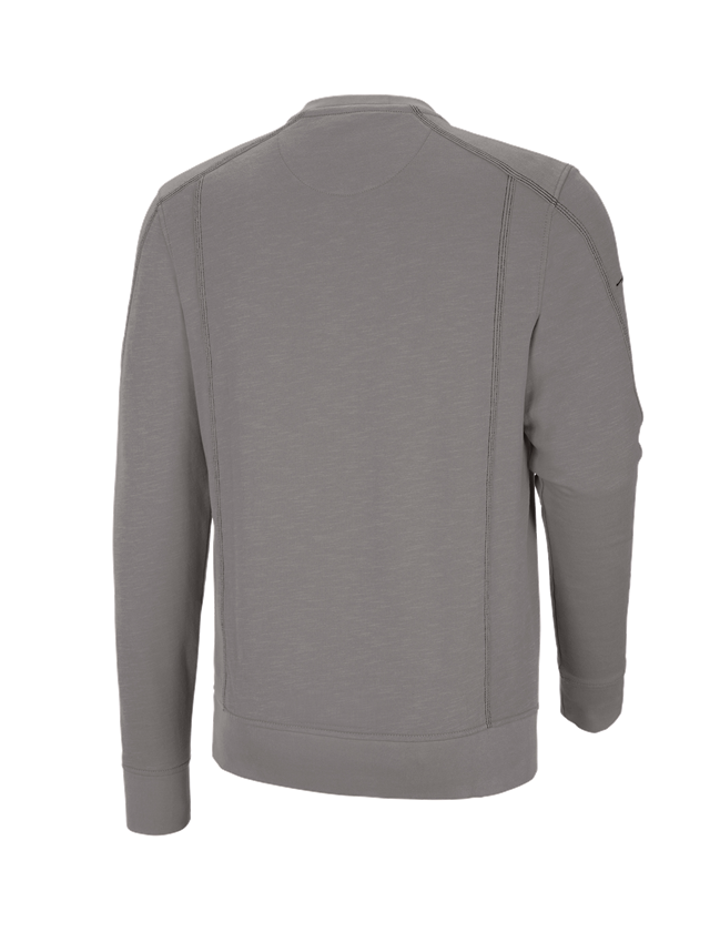 Installateur / Klempner: Sweatshirt cotton slub e.s.roughtough + asche 1