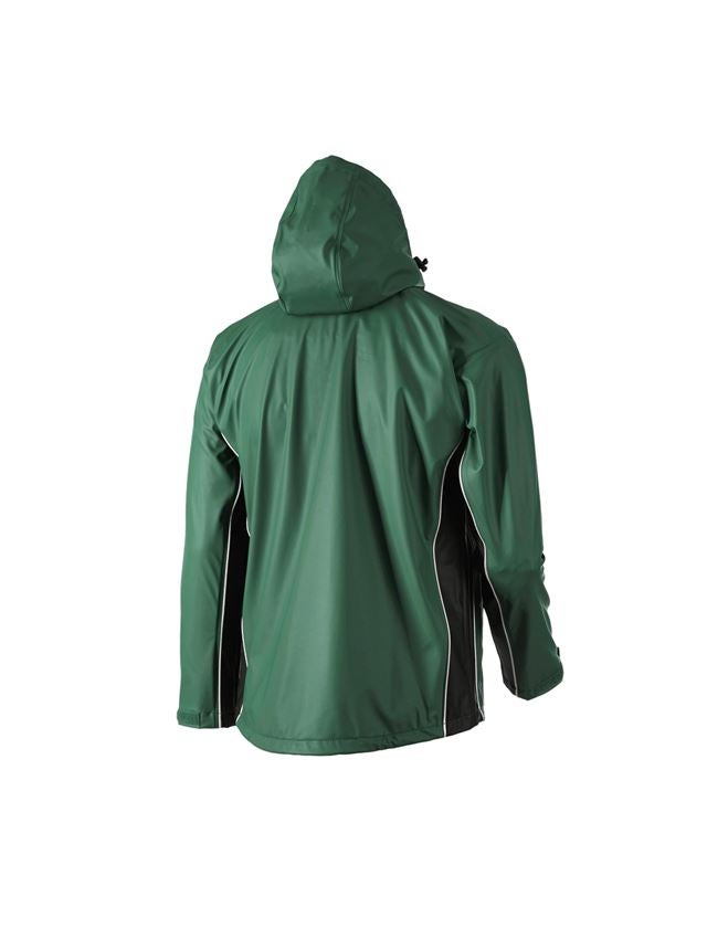 Werkjassen: Regenjack flexactive + groen/zwart 1