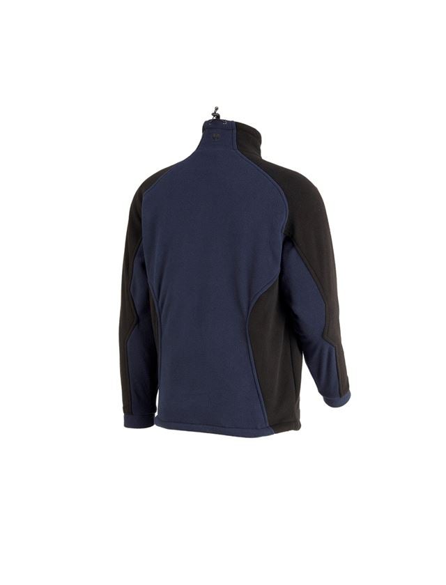 Vestes de travail: Veste de fonction en laine polaire dryplexx® wind + bleu foncé/noir 1