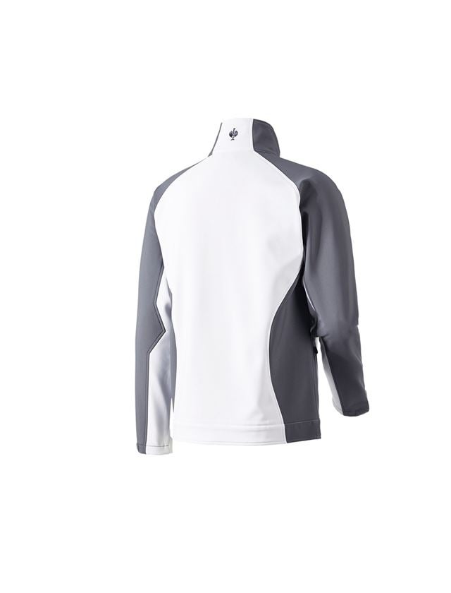 Jacken: Softshell Jacke dryplexx® softlight + weiß/grau 3