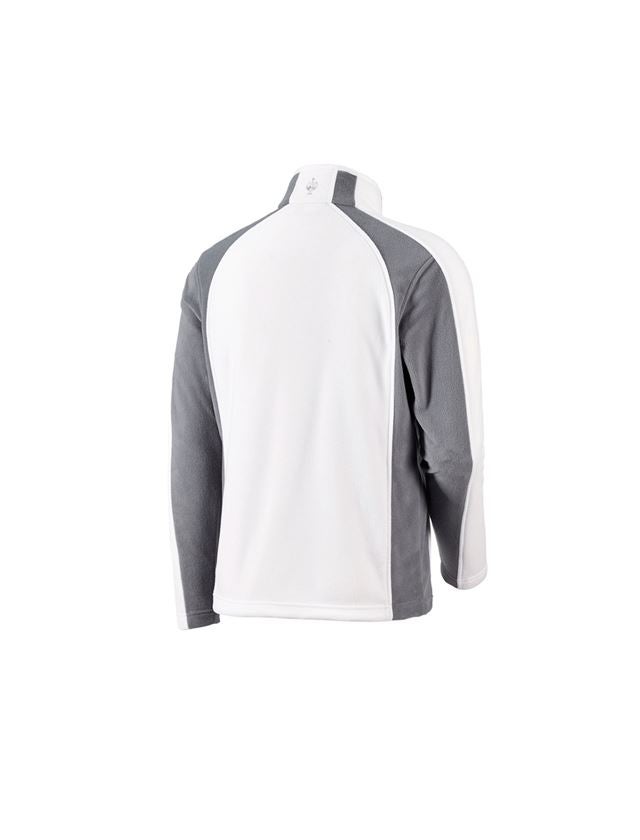 Jacken: Microfleece Jacke dryplexx® micro + weiß/grau 1