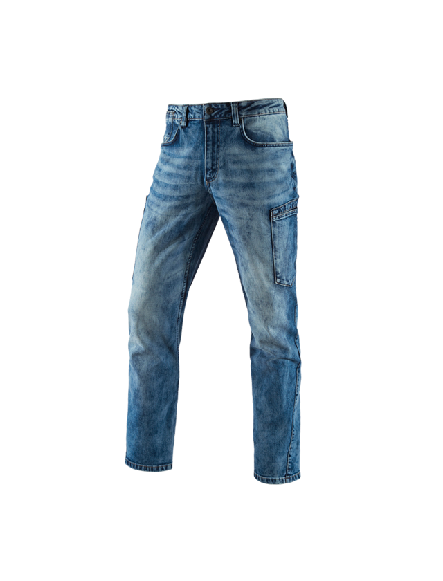 Werkbroeken: e.s. 7-pocket-jeans + lightwashed