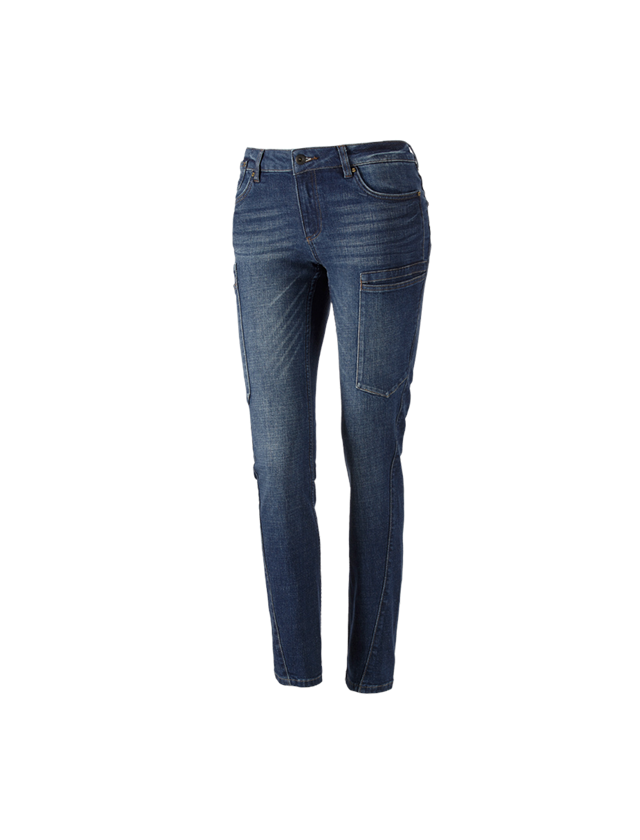 Pantalons de travail: e.s. Jeans à 7 poches, femmes + stonewashed 2