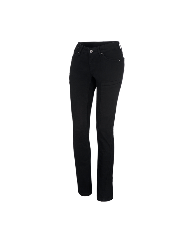kom Mount Bank wijsvinger e.s. 7-pocket-jeans, dames zwart | Engelbert Strauss