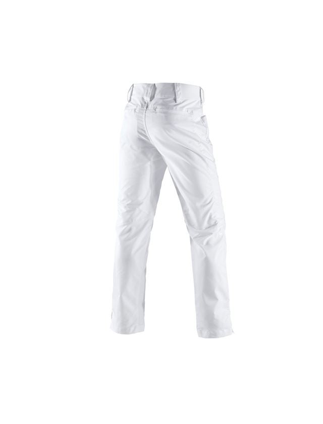 Pantalons de travail: e.s. Pantalon de travail base, hommes + blanc 1