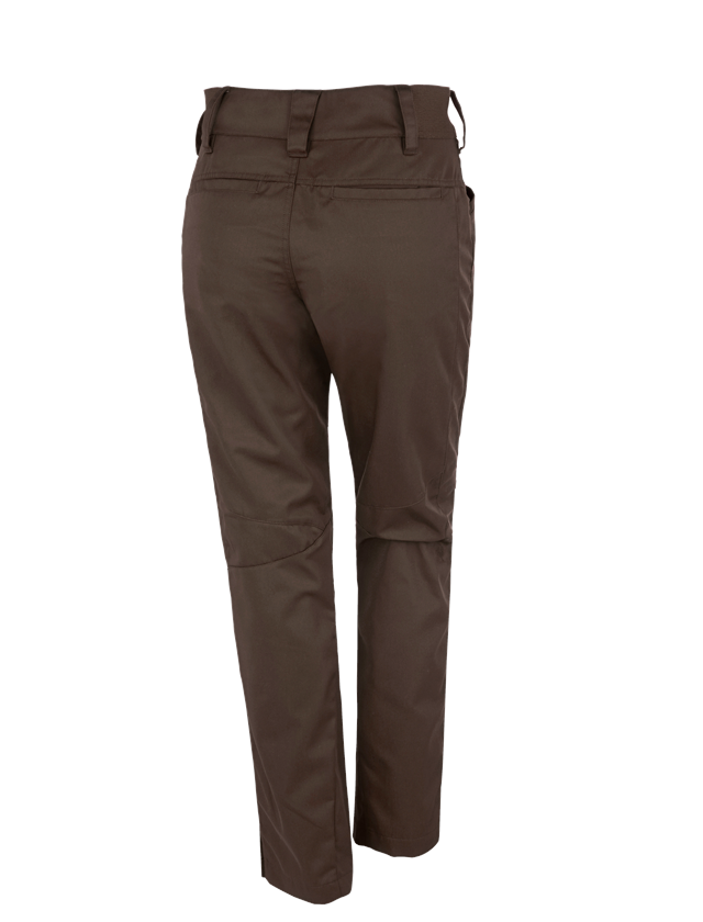 Pantalons de travail: e.s. Pantalon de travail base, femmes + marron 1