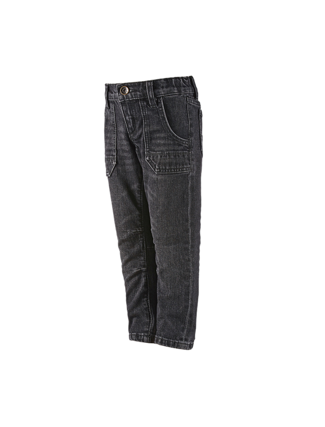 Hosen: e.s. Jeans POWERdenim, Kinder + blackwashed