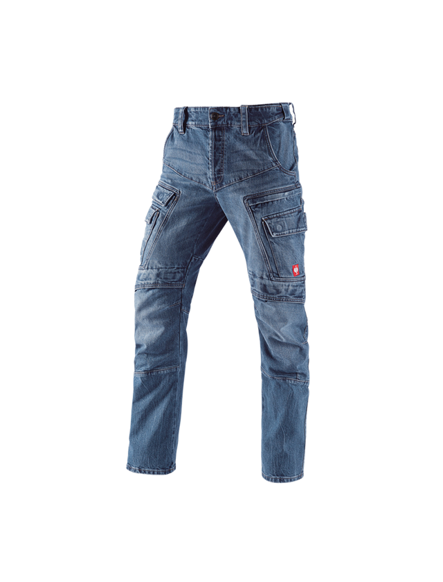 Werkbroeken: e.s. cargo worker-jeans POWERdenim + stonewashed 2