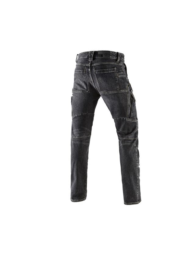 Hosen: e.s. Cargo Worker-Jeans POWERdenim + blackwashed 3