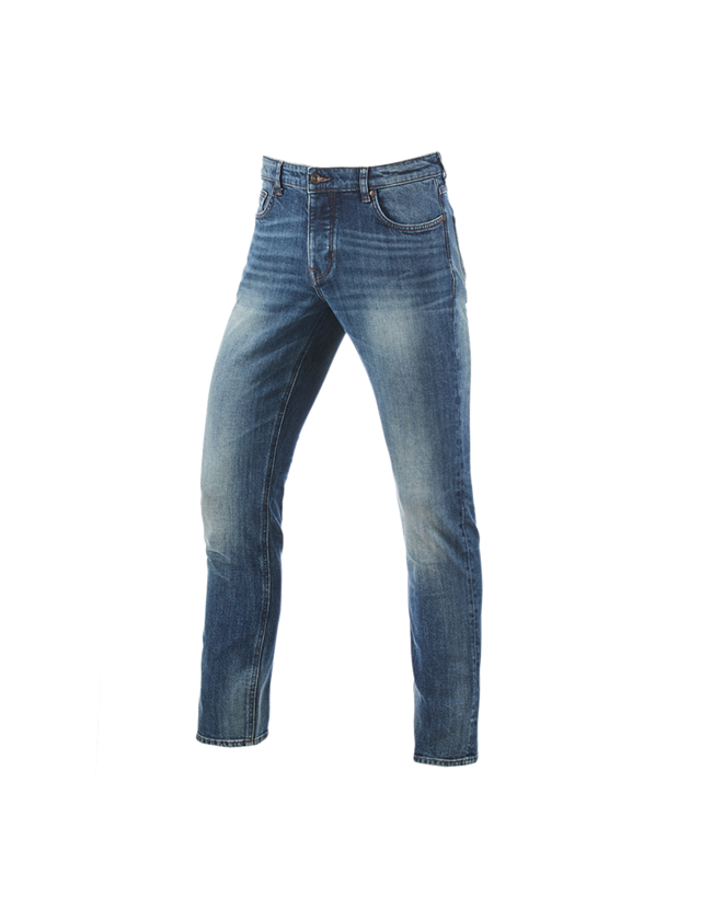 Hosen: e.s. 5-Pocket-Stretch-Jeans, slim + mediumwashed