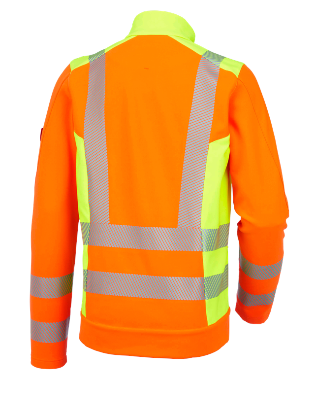 Vestes de travail: Veste softshell signal. softl. e.s.motion 2020 + orange fluo/jaune fluo 3
