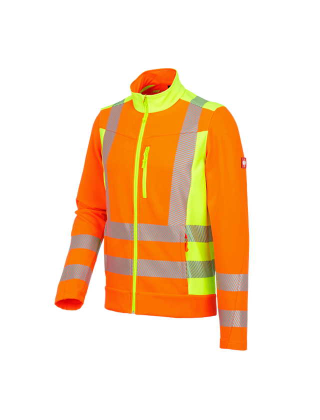 Vestes de travail: Veste softshell signal. softl. e.s.motion 2020 + orange fluo/jaune fluo 2