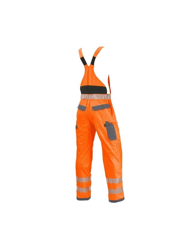 Pantalons de travail: Salopette fonctionnelle de signal. e.s.prestige + orange fluo/gris 1