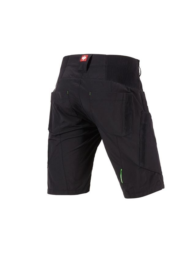 Pantalons de travail: e.s Short fonctionnel Superlite + noir/néon vert 3