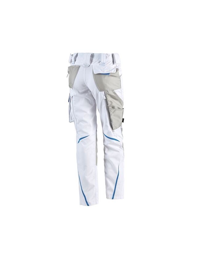 Pantalons de travail: Pantalon pour femmes e.s.motion 2020 + blanc/bleu gentiane 3