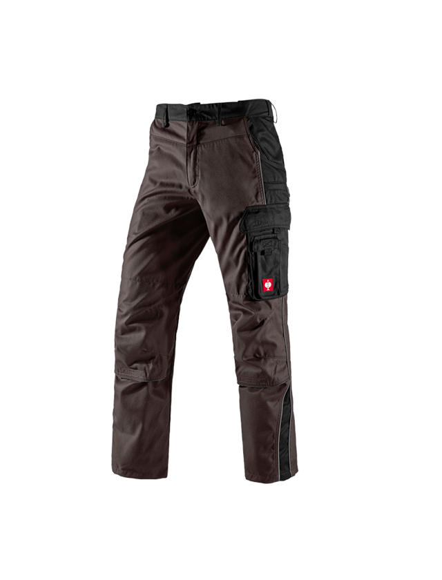 Horti-/ Sylvi-/ Agriculture: Pantalon à taille élastique e.s.active + brun/noir 2