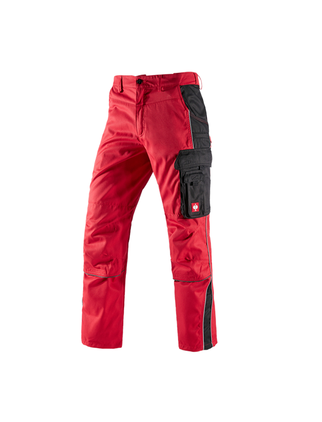 Menuisiers: Pantalon à taille élastique e.s.active + rouge/noir 2