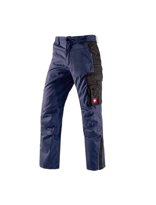 Pantalons de travail: Pantalon à taille élastique e.s.active + bleu foncé/noir 2