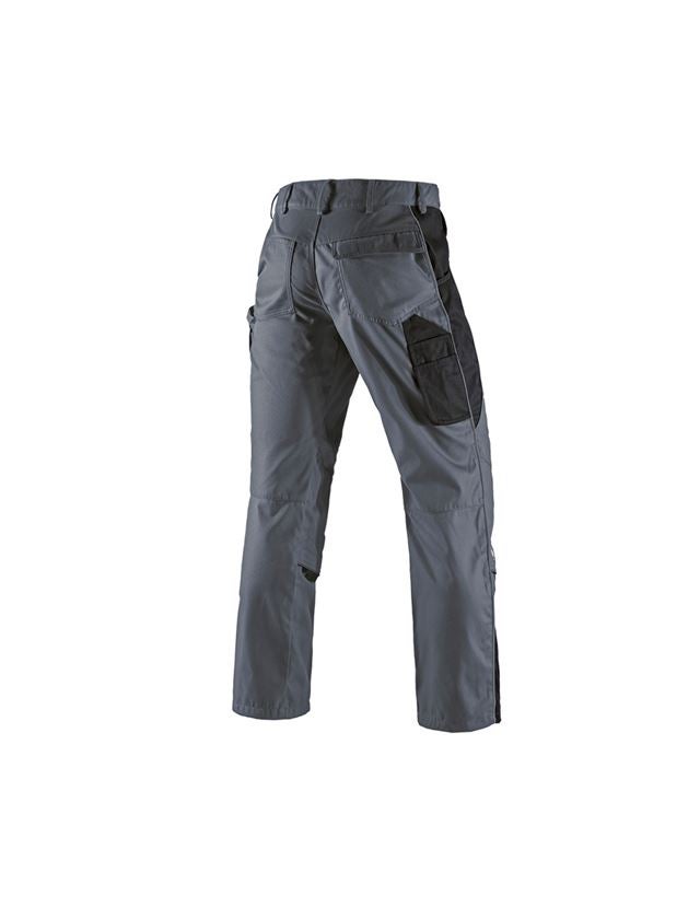 Menuisiers: Pantalon à taille élastique e.s.active + gris/noir 3