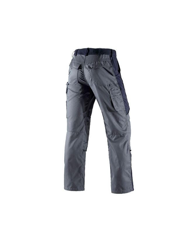 Thèmes: Pantalon à taille élastique e.s.active + gris/bleu foncé 3