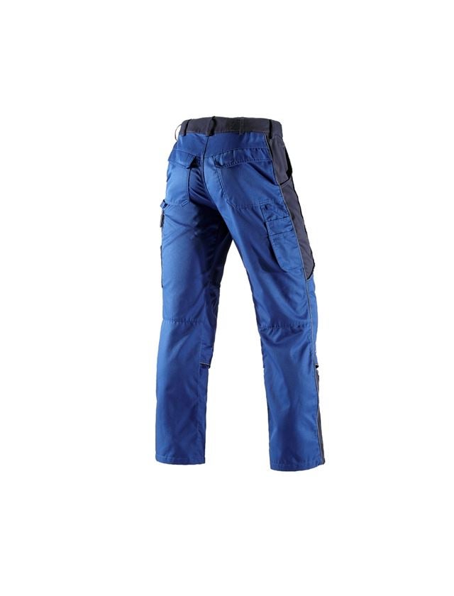 Pantalons de travail: Pantalon à taille élastique e.s.active + bleu royal/bleu foncé 2