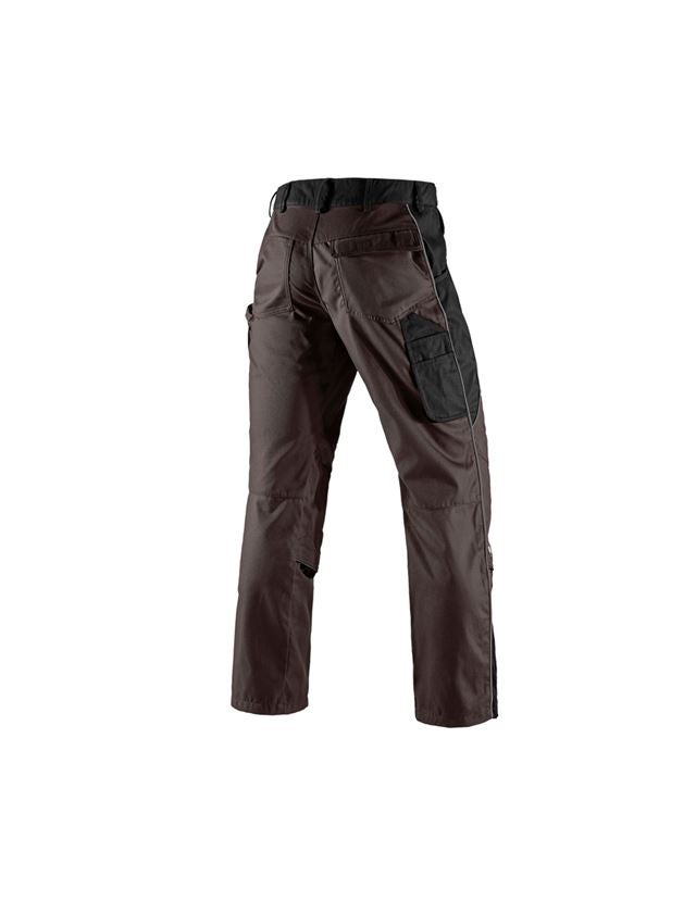 Pantalons de travail: Pantalon à taille élastique e.s.active + brun/noir 3